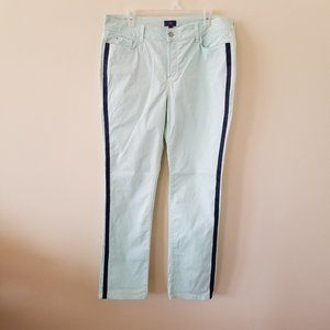 NYDJ Skinny Lift Tuck Mint Jeans Size 16